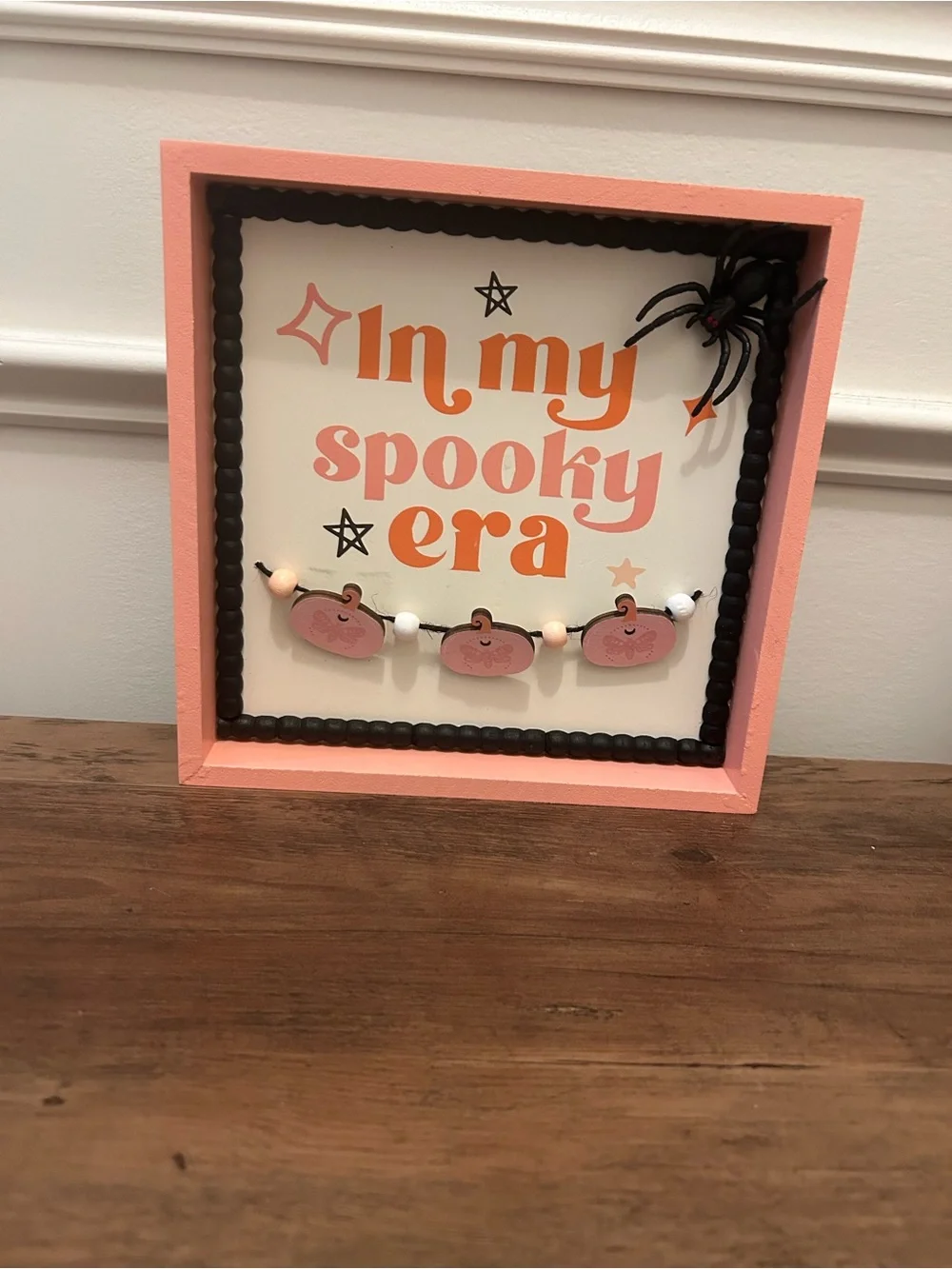 In My Spooky Era Pink Halloween Shadow Box - Decorative Home Party Sign